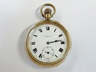 Antique Elgin 9ct Gold Plated Russell Pocket Watch Circa 1920 120g