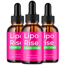 (3 Pack) Lipo Rise Drops Advanced Health & Fitness Supplement LipoRise 90 Serves