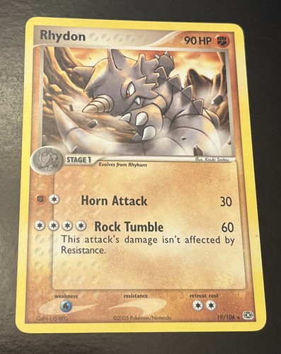 Rhydon 19/106 Emerald Pokemon TCG LP