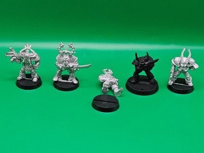 Chaos Renegade Khorne Squad Warhammer 40k Rogue Trader Metal OOP Lot #13