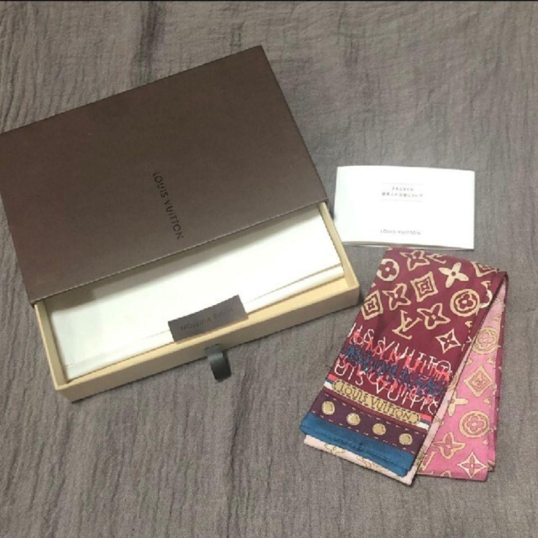 Louis Vuitton Monogram Map Silk Scarf Pink Multi Pre-Owned No Box