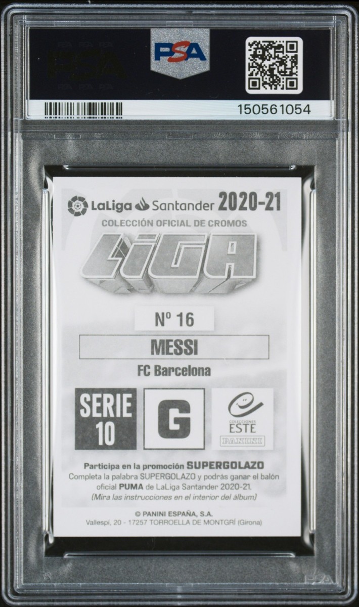 メッシPanini 2020 Preimpreso Auto serie 10 2020 PANINI COLECCIONES ESTE LA LIGA SPANISH SERIE 10 LIONEL MESSI