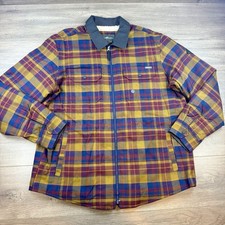 NWT Eddie Bauer Favorite Faux Sherpa Lined Flannel Sherpa Shirt Jacket Shacket