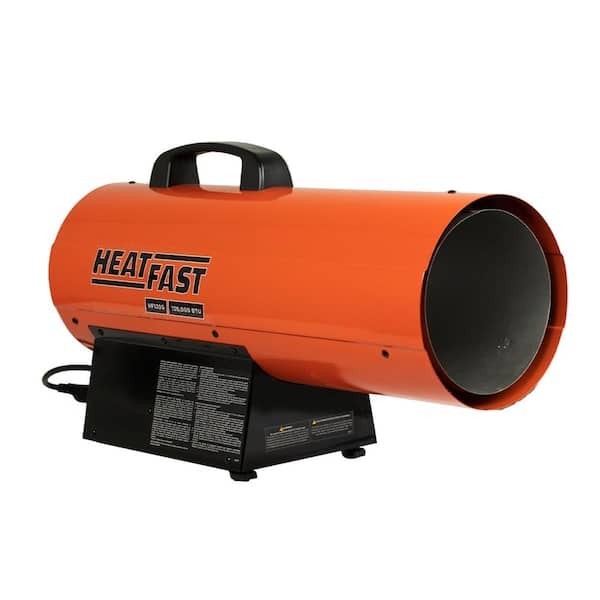 Heatfast Portable 120K BTU Space Heater Construction LP Gas Forced Air Propane