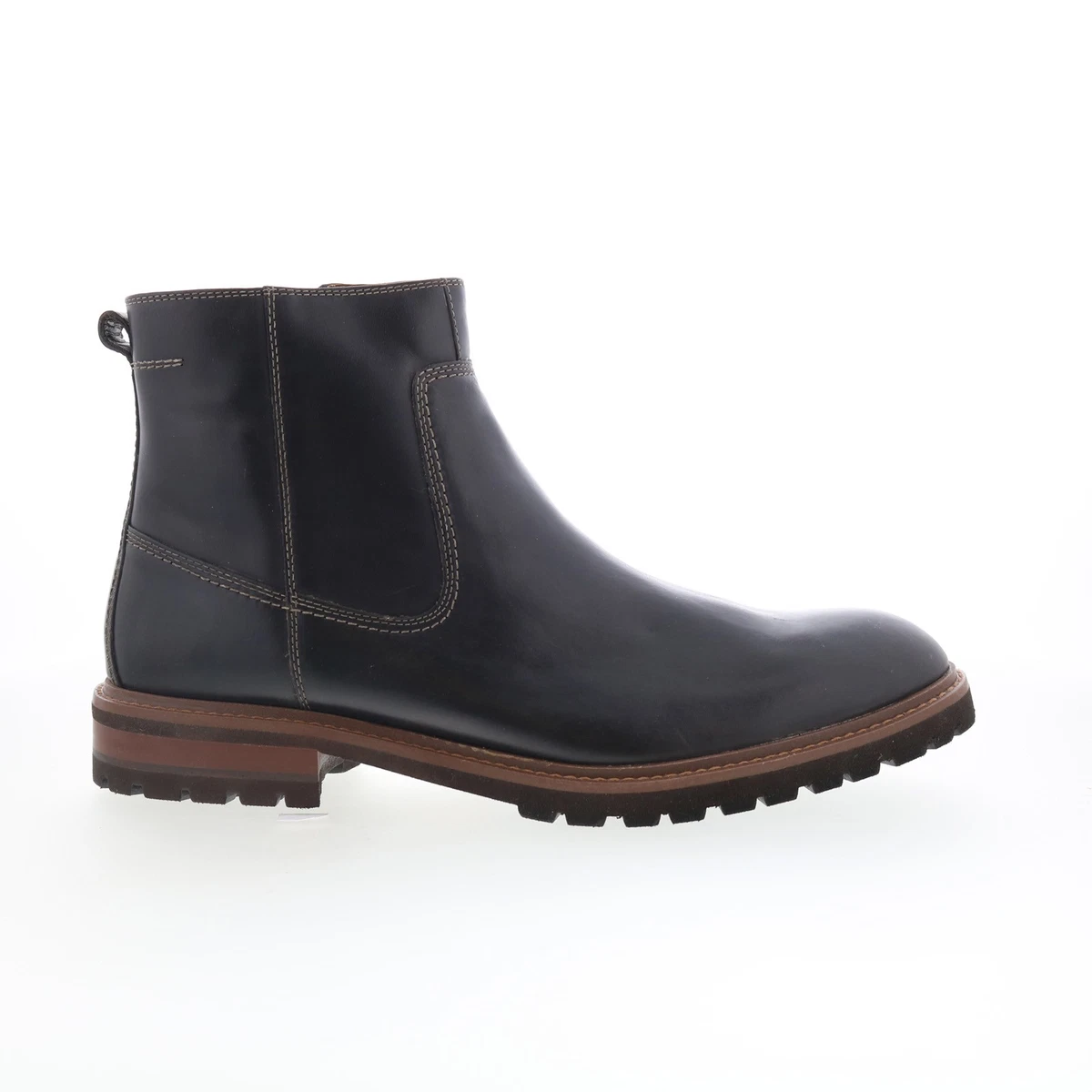 Johnston & Murphy Leather Upper Black Casual Shoes for Men  display picture 2