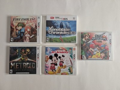 SEALED Nintendo 3DS  Lot - Xenoblade, Super Smash Bros, Fire Emblem, Metroid