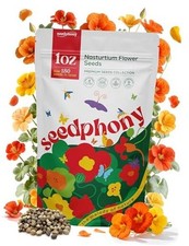 Nasturtium Seeds Pack 1 oz - 180 Non-GMO Nasturtium 1oz Nasturtium Flower Seeds 290.56 per gallon