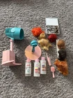 Vintage 1964 Mattel Barbie Color N' Curl Set W/ Hair Dryers, Head & Wigs