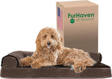Orthopedic Dog Bed for Large/Medium Dogs W/ Removable Bolsters  Washable Cover,