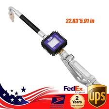 Air Operated Oil Transfer Pump Oil Dispenser Gun With Flow Meter Crystal Display