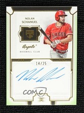 2024 Topps Definitive Collection Rookie Green 14/25 Nolan Schanuel Auto 04cw