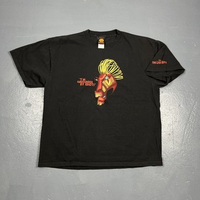 Vintage The Lion King Broadway Musical Tee Scar I m Surrounded By Idiots Sz XL