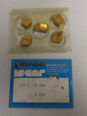 ISCAR    CARBIDE  INSERTS   GTN 9     GRADE  IC 656   PACK OF 5