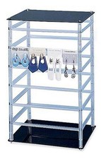 Medium Rotating Jewelry Card Rack - 10W x 10L x 17H - Holds 96 2"W Earring Cards