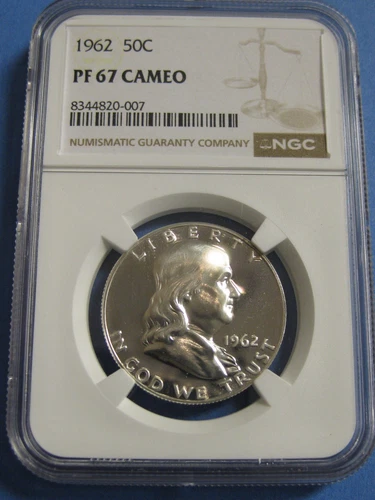 1962 Proof Franklin Half Dollar NGC PF 67 Cameo 20-007