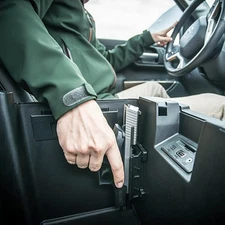 Quickdraw Gun Magnet Mount Holster for Vehicle and Home - Magnetic Handgun Mount