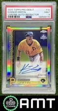 Konnor Griffin Auto PSA 9 2025 Topps Pro Debut 16/199 Chrome Refractor 9115
