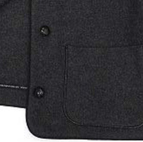Yves Saint Laurent Rive Gauche, Yves Saint Laurent Rive Gauche Vintage Collarless Wool Jacket Gray Size M