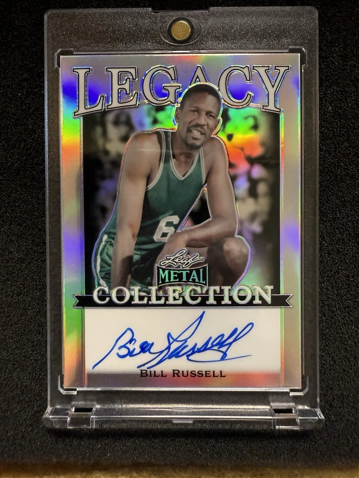 2022 LEAF METAL LEGACY COLLECTION BILL RUSSELL  *ON CARD AUTO #15/15*  RARE - Image 3 of 4