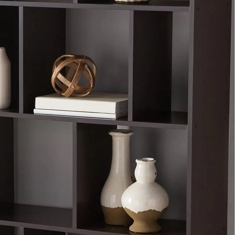 12 Cube Bookcase Modern Storage Unit Open Back Display Shelves Wall Attachment