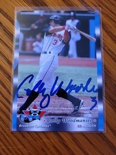 2016 New York Penn League All Star Game Colby Woodmansee RC Signed IP Auto