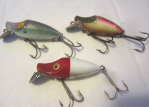 Leurre Vintage Heddon Midget River Runt – Topwater Années 50/60, Origine USA