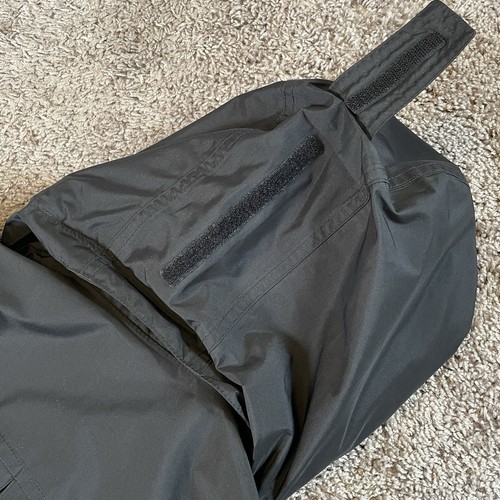 L.L.Bean Size S Full-Zip Black Rain Jacket Womens Hooded Pockets Snaps - Picture 14 of 20