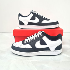 Nike Court Vision Lo Mens Trainers Shoes Black White UK Size 11 New With Box