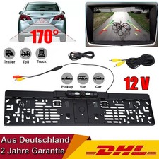 Auto Rückfahrkamera Kennzeichen HD LED 170° IR Einparkhilfe Nummernschild Halter