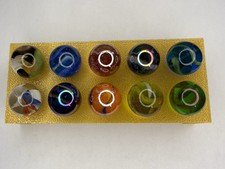 10 Imperfect Glass Marbles lot 8877 See Photos Description