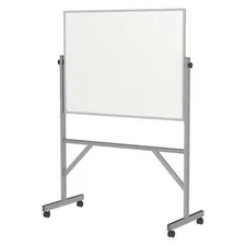 GHENT ARM1M134 Dry Erase Board, Porcelain, 78 1/4 in, 53 1/4 in, Aluminum