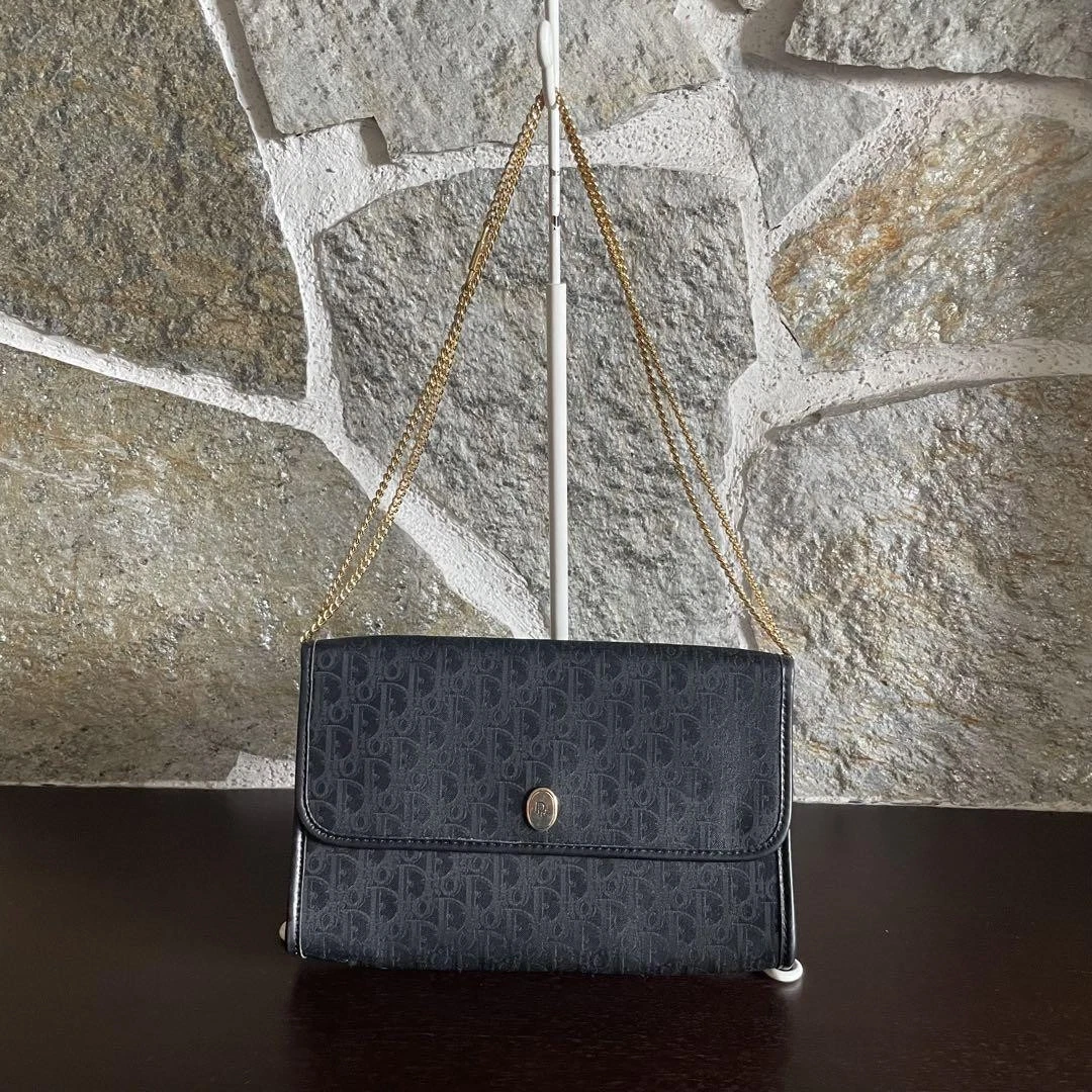 Sac chaîne Christian Dior Trotter 2 voies noir