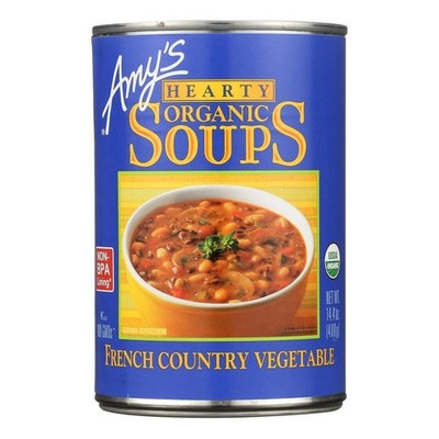 Amy's Kitchen Hearty French Country Vegetable Soup, 14.4-Ounce Cans (Pack of 12)