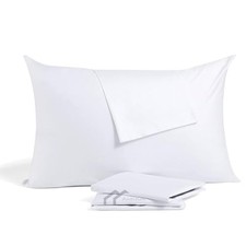 Toddler Travel Small Pillowcase 12x16 Inch Zipper Toddler 12x16 White Solid