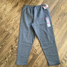 Vintage Hanes Her Way Charcoal Heather Grey Sweatpants Pants Size XL 2000