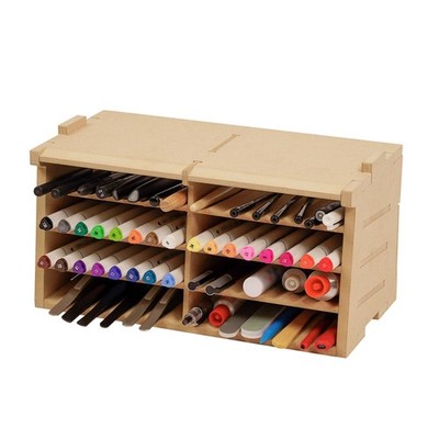 Model Kit Tool Storage Rack Making Organizer With Mdf Material Brush/tweezers St