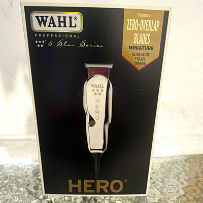 Wahl 5 Star Hero Hair Trimmer T-Blade Zero-Overlap Electric Silver 785084