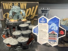Heroscape GREATER ICE ELEMENTAL 3D Printed/Painted Figure & Card