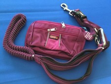 Kong dog comfort  reflective hands free bungee leash with removable pouch, New