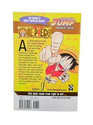 One Piece Volume 1 English Manga VIZ Media Gold Foil 9th Printing