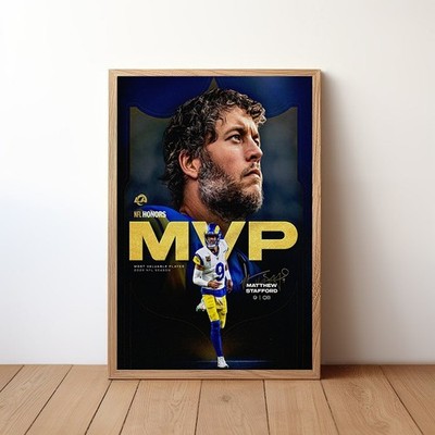 Matthew Stafford NFL MVP Los Angeles Football Tribute Poster