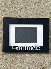 Ultrasound Picture Frame Tiny Miracle Photo Black Silver Matted Wall or Desk Top