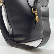 Gucci Jackie Shoulder Bag Vintage Brown Leather Gold Hardware Hobo