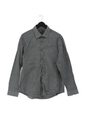Greenwoods Men's Shirt Collar: 17 in Grey Polyester with Cotton Basic