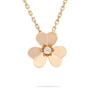 Van Cleef & Arpels Frivale Necklace 18k rose gold Diamond 47cm VCARPFBM00