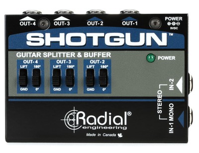 Radial Shotgun 4-channel Amp Driver (3-pack) Bundle