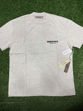 NWT FEAR OF GOD ESSENTIALS T-SHIRT SS22 "Light Oatmeal" AUTHENTIC SIZE XS-XL 