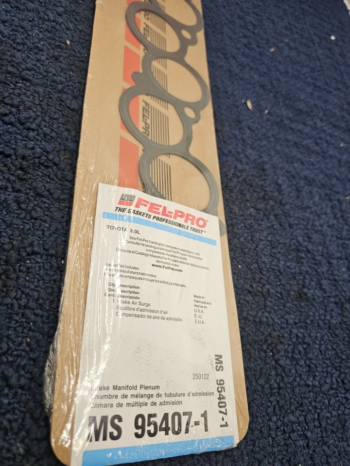Junta plenum de admisión Felpro MS 95407-1 para Toyota Camry Avalon Lexus ES300 RX300 Foto 2 de 4