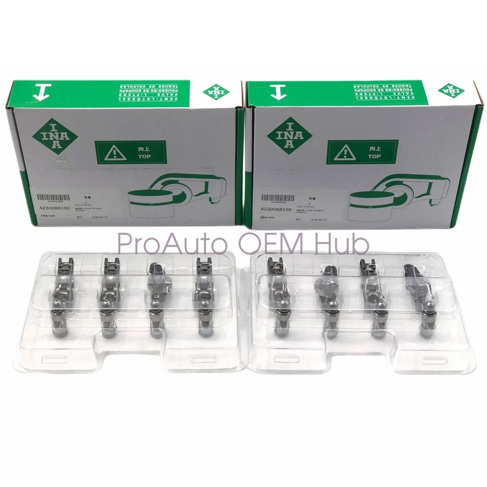 16 x OEM INA Hydraulic Lifter & Roller Rocker Arm For Audi A4 quattro VW Jetta Foto 3 de 4