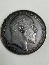 Great Britain 1902  Silver Crown Edward VII Large One Year 🔥🔥HIGH GRADE!!!!